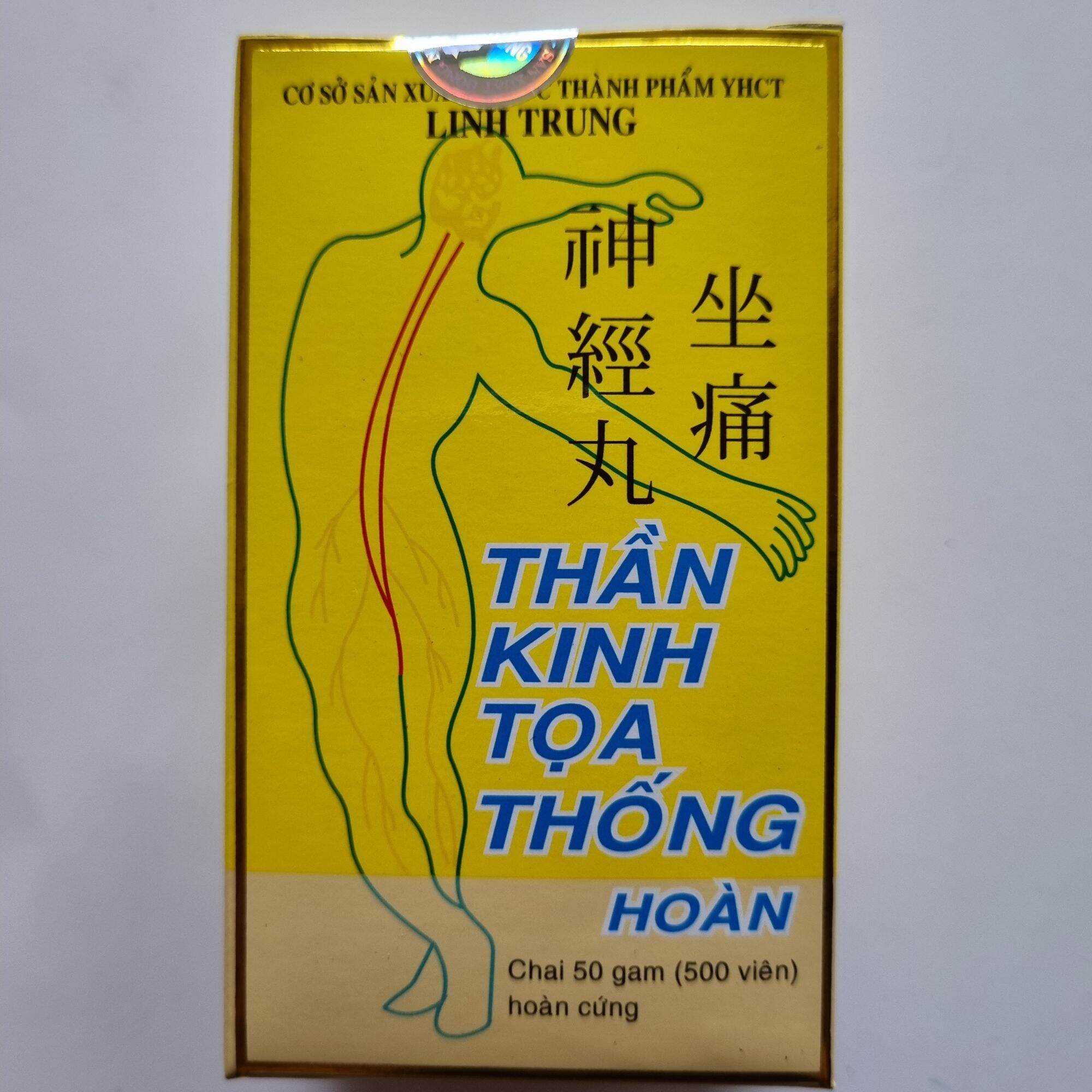 Thần kinh tọa thống hoàn - hộp 500 viên , linh trung - hỗ trợ đau nhức xương khớp , đau lưng