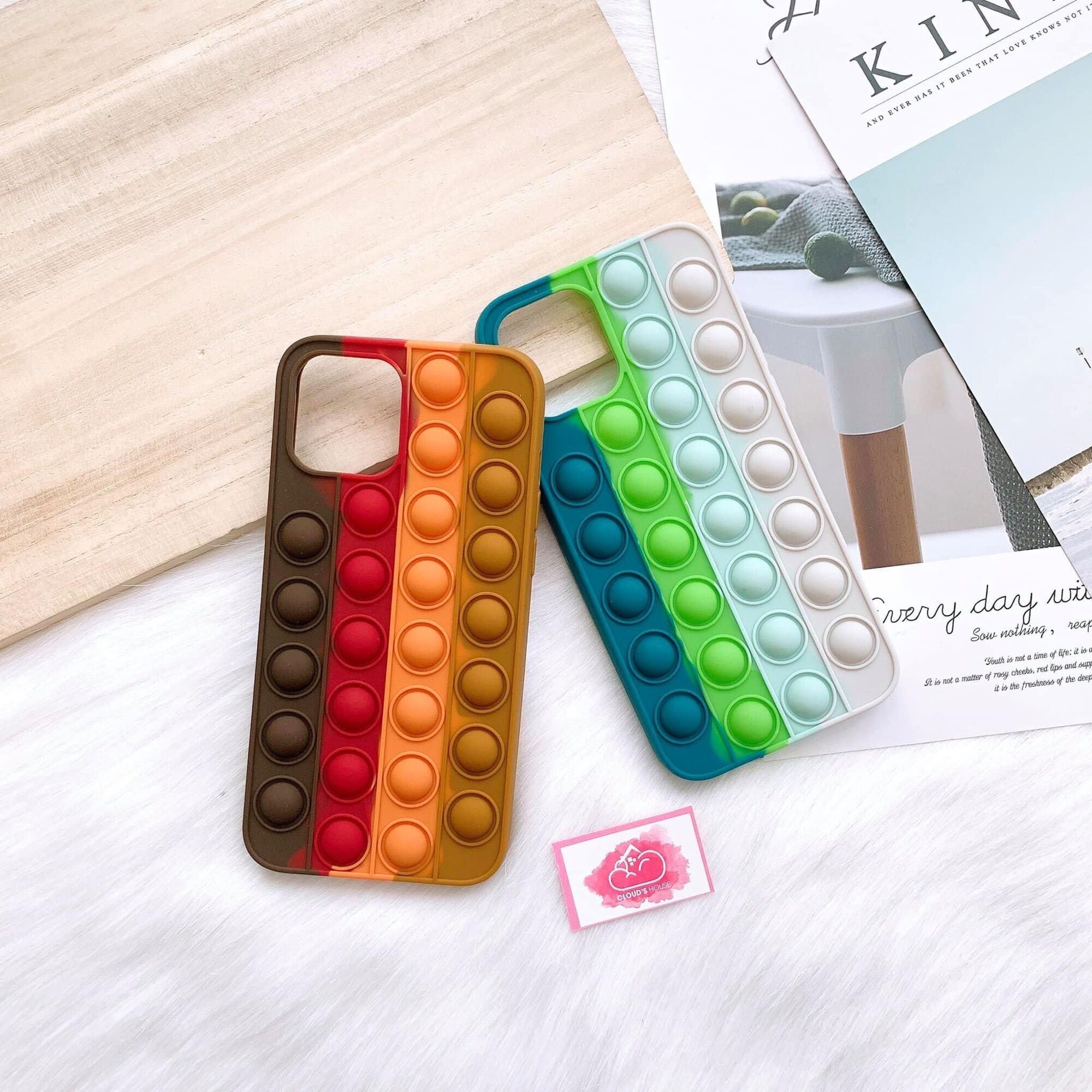 Case Ốp Điện Thoại Iphone Su Dẻo Pop It Color
