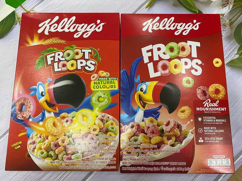 Ngũ cốc ăn sáng Kelloggs Froot Loops mẫu mới 285g