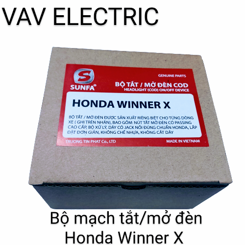 Bộ mạch tắt/mở đèn cho Winner X + nút Passing SH