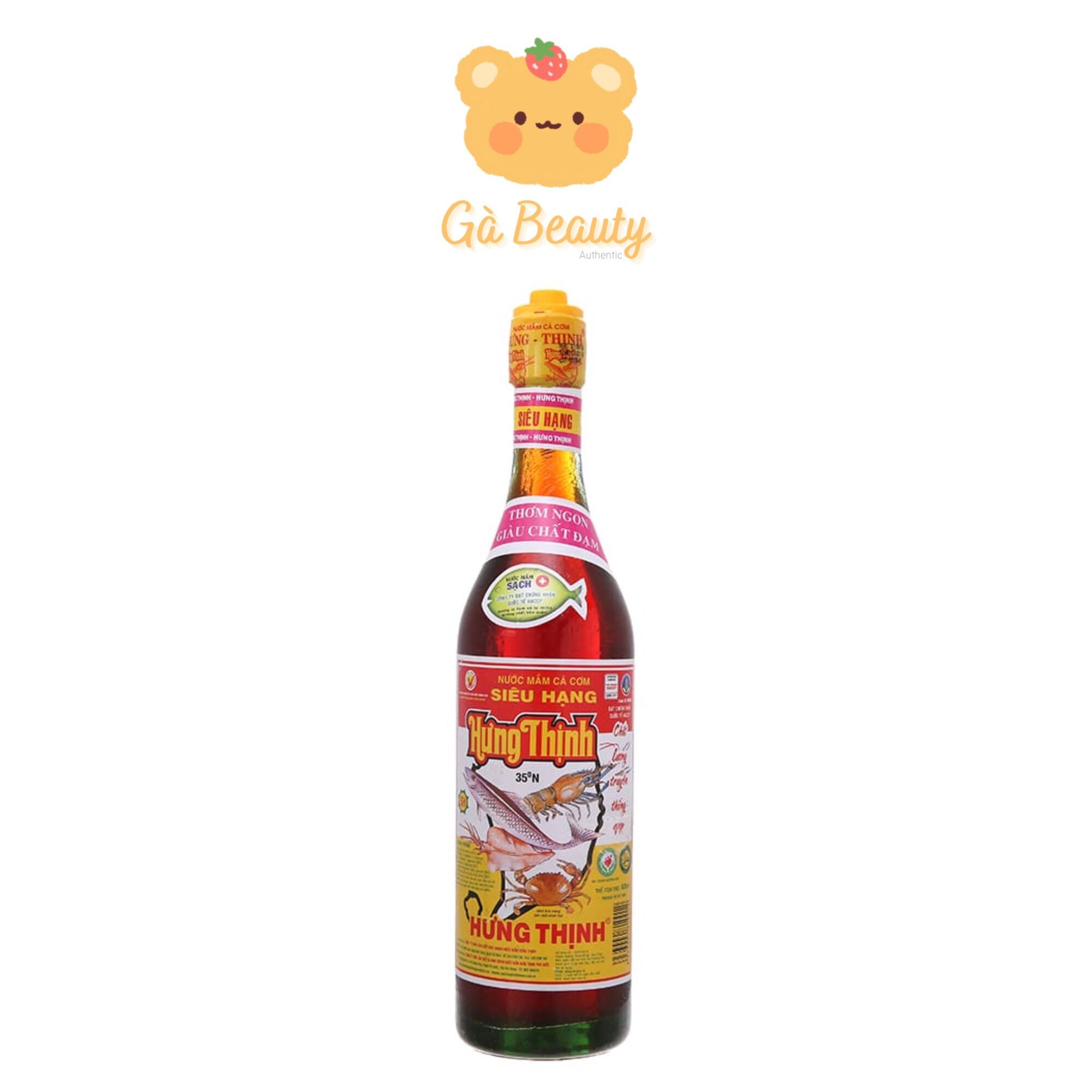 [HCM] Nước Mắm Hưng Thịnh 35 Độ Chai 620ml (MẪU MỚI)