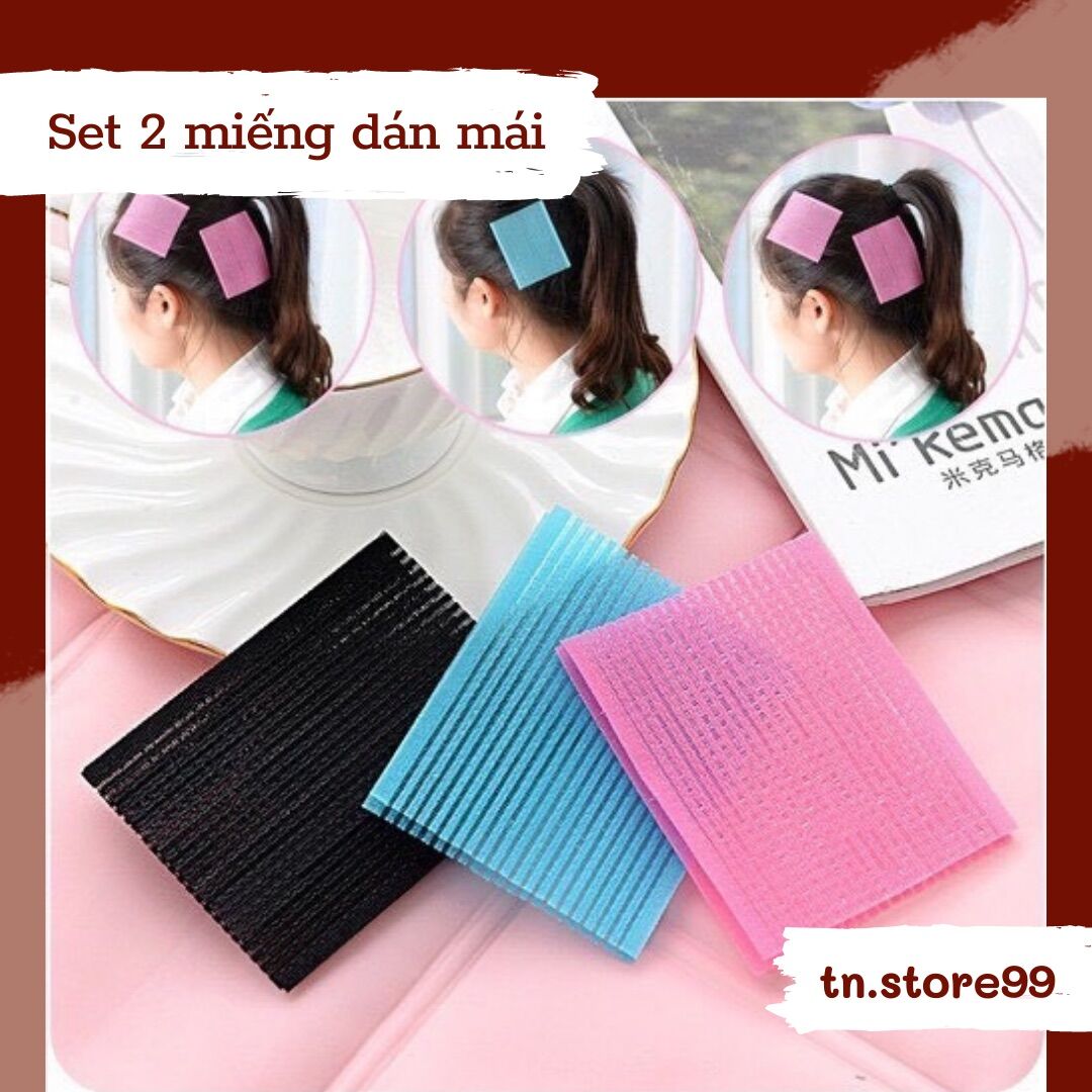 Set 2 miếng dán giữ mái make up, skincare