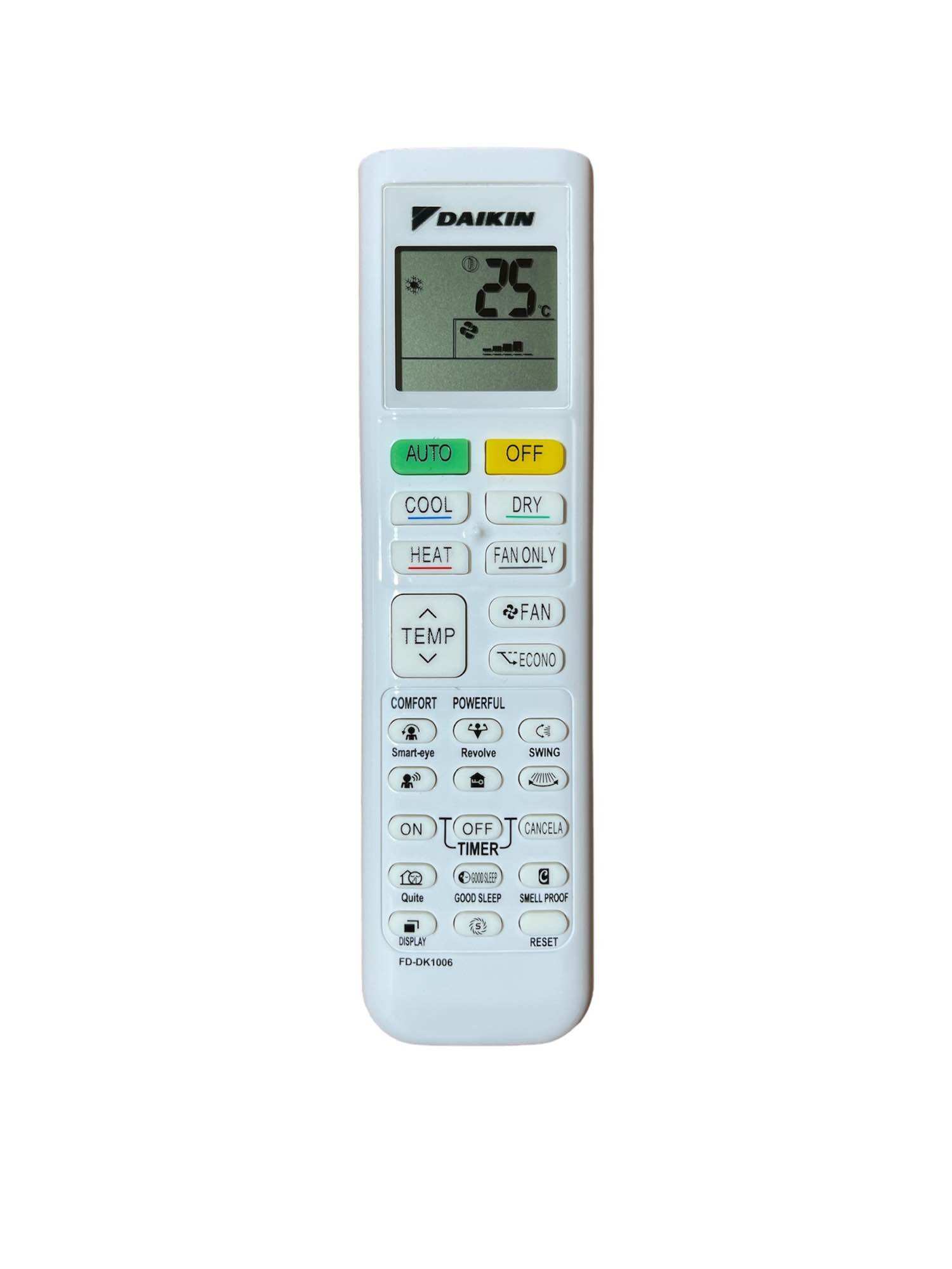 Điều khiển remote điều hoà máy lạnh Daikin đa năng dùng cho tất cả các loại điều hoà Daikin