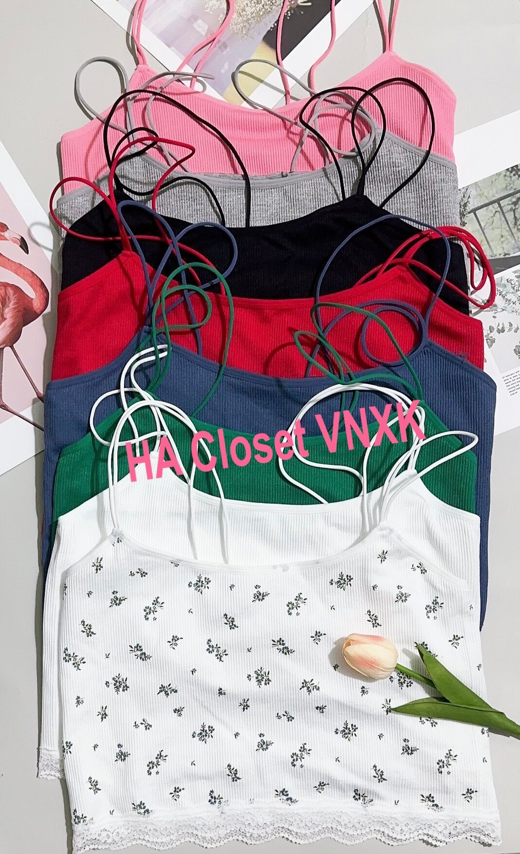 Combo 3áo Crop 2dây PrimarK Xuất Xịn