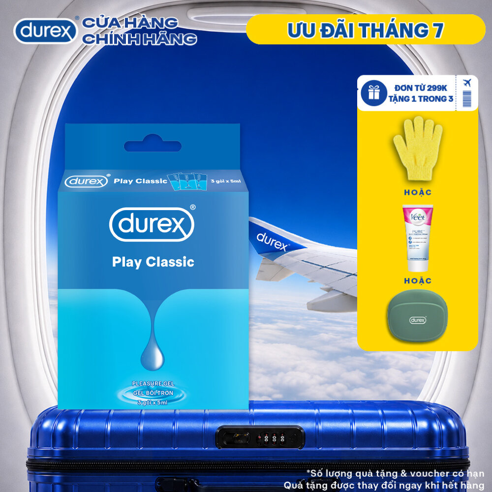 Gel bôi trơn Durex play classic Hộp 3 gói x 5ml