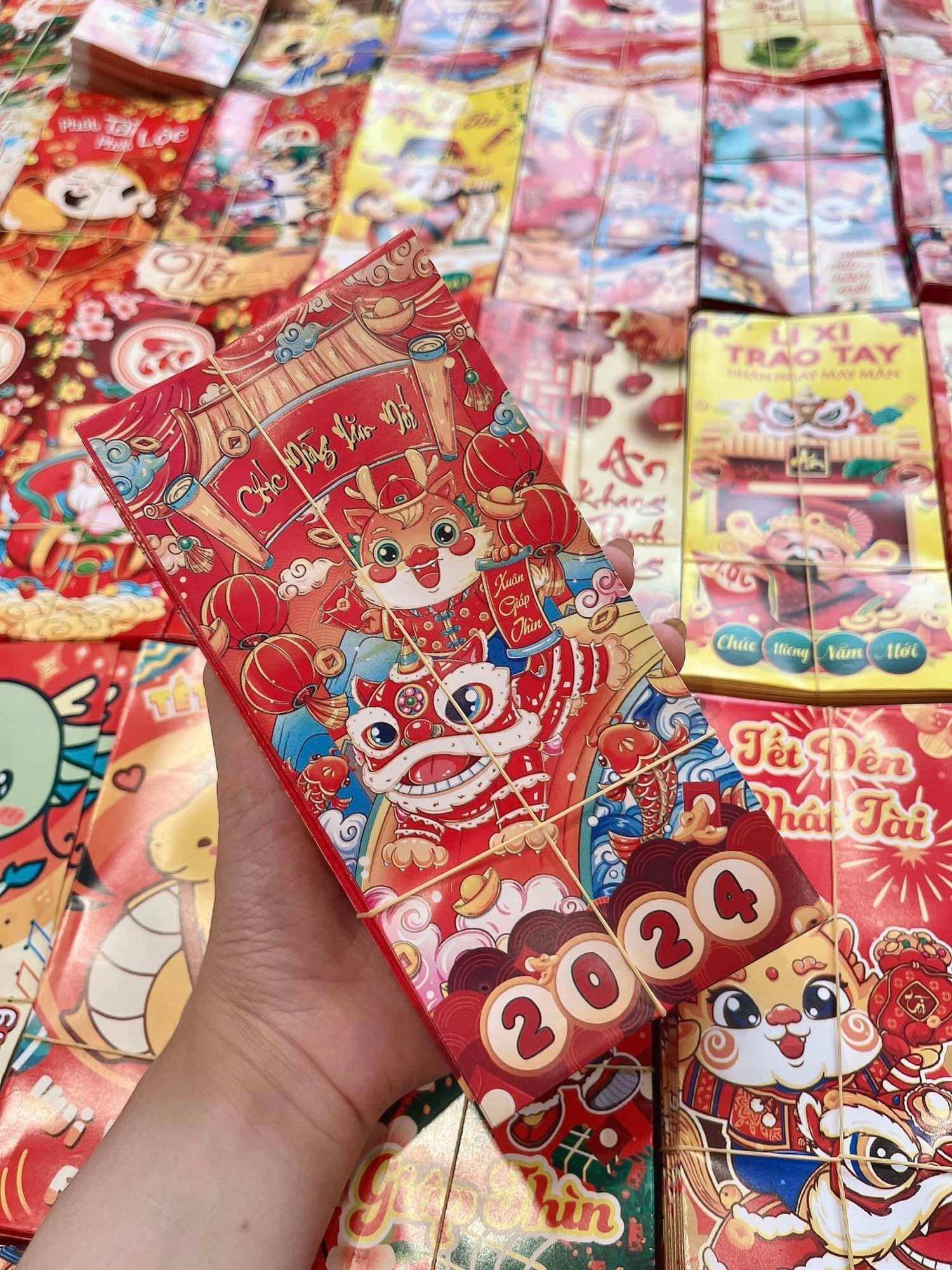 Bao lì xì tết 2024 tệp 3 chiếc
