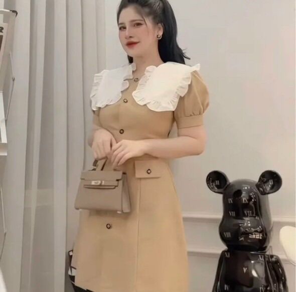 50-95kg Bigsize ĐẦM CỔ BÈO TIỂU THƯ