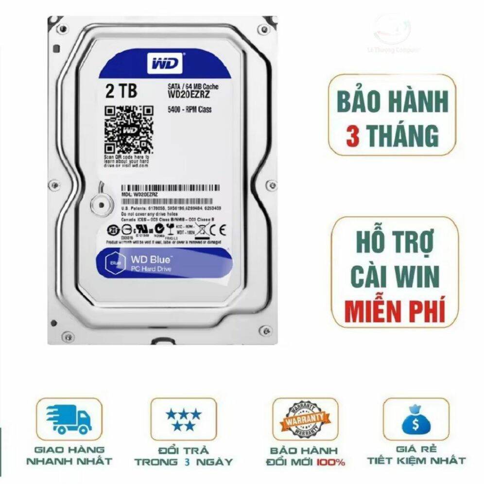 Ổ cứng HDD 1TB 2TB 3TB 4TB PURPLE  WD Xanh, Tím, Xanh Lá, Đỏ, Zin tháo máy cũ (chuyên dùng cho đầu t