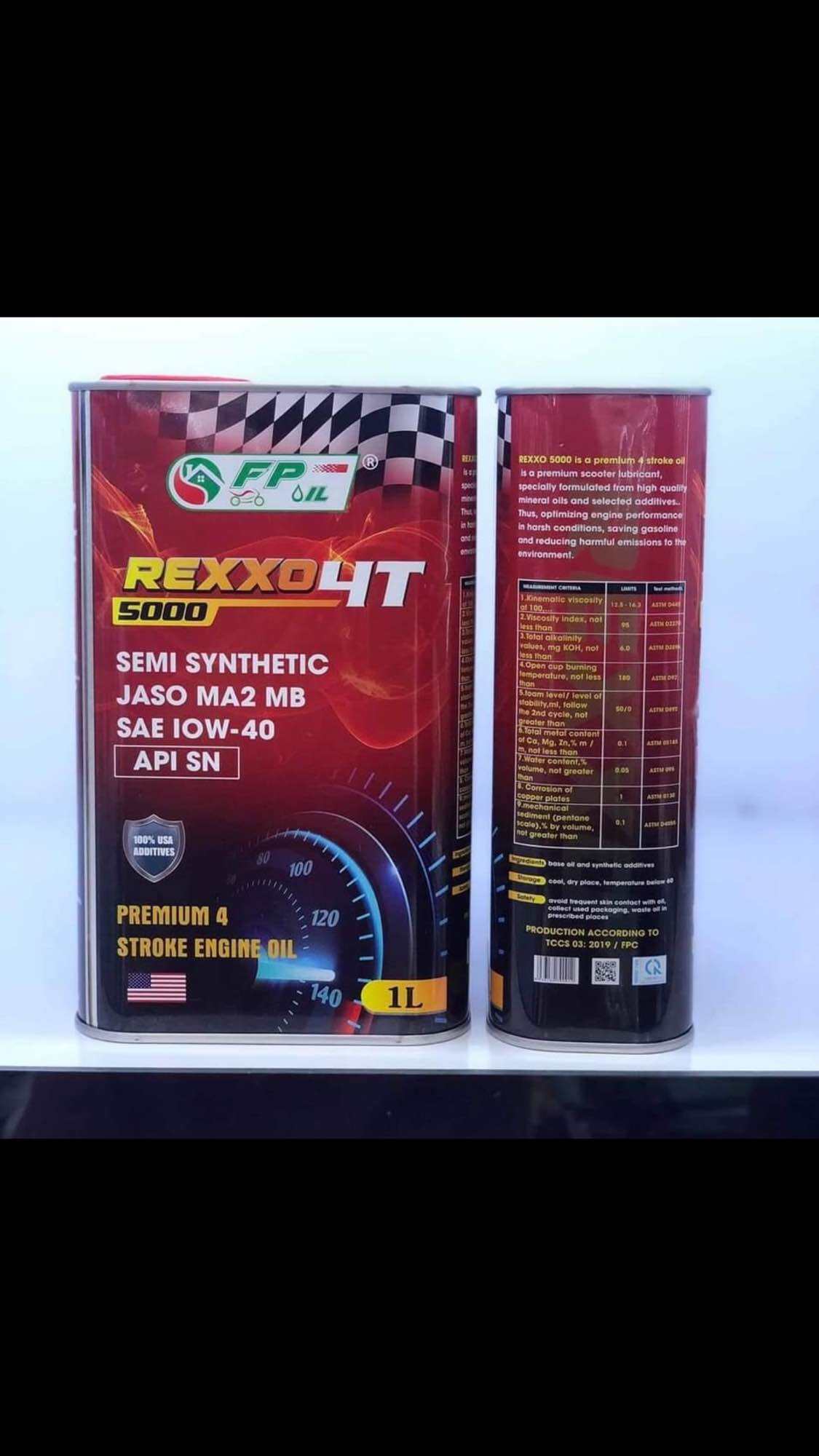 Sỉ NHỚT XE MÁY REXXO4T 1L [ Xe SỐ VÀ XE TAY GA ]_100% nhập khẩu từ Mỹ