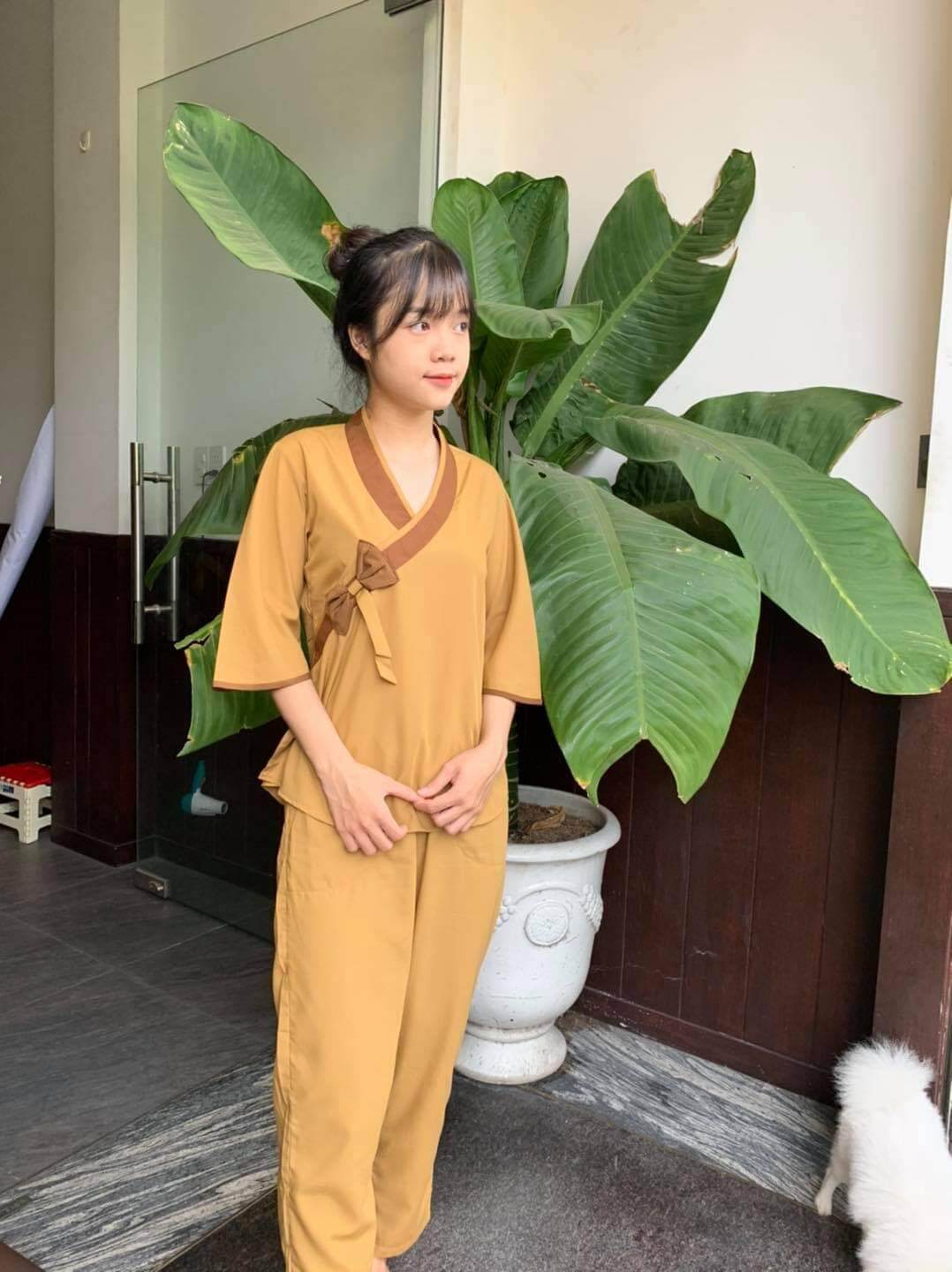 #đồ bộ nữ đi chùa#đồ đi chùa#nơ phối