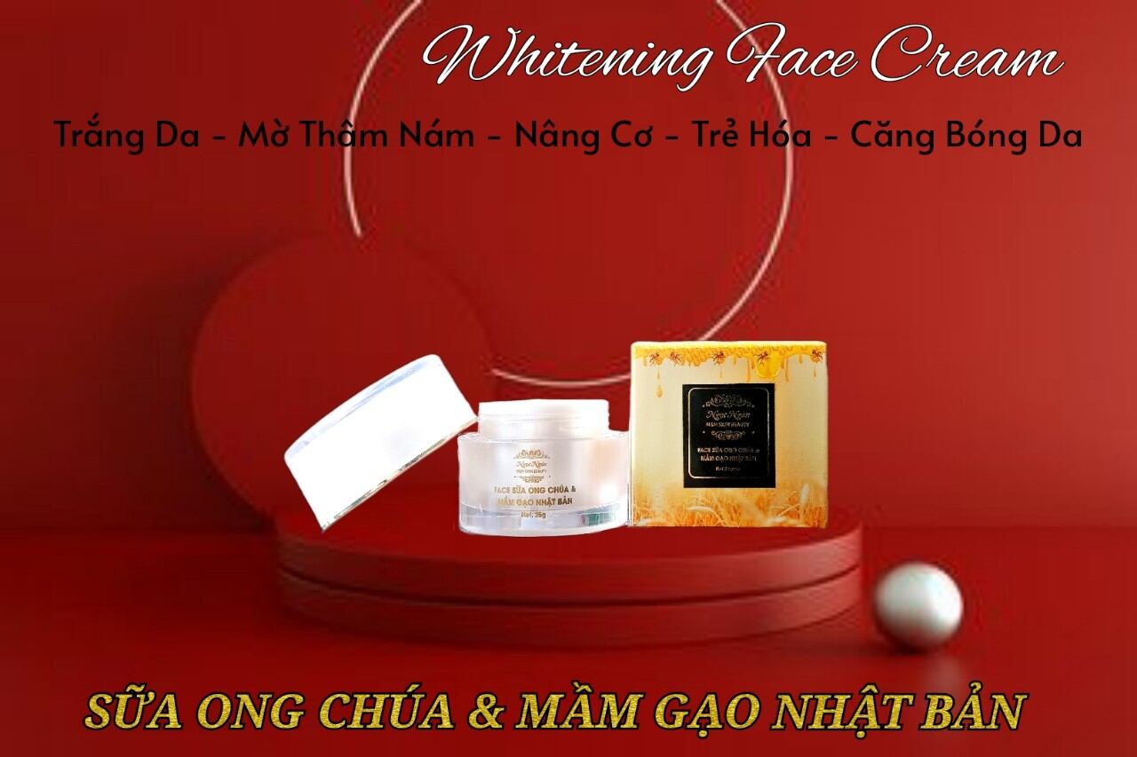 KEM FACE SỮA ONG CHÚA DƯỠNG ẨM CĂNG BÓNG DA