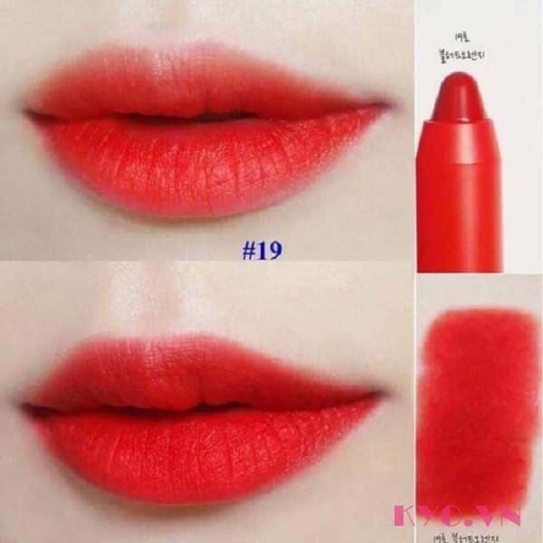 Son BÚT CHÌ Mamonde Creamy Tint Color Balm màu đỏ cam #19 tươi tắn trẻ trung