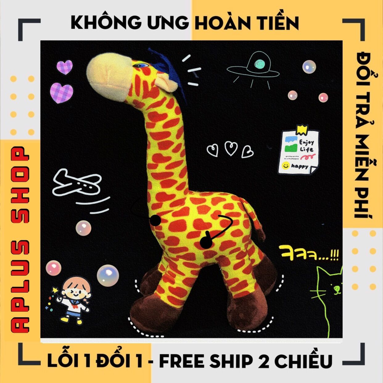Gấu bông hươu cao cổ abott grow