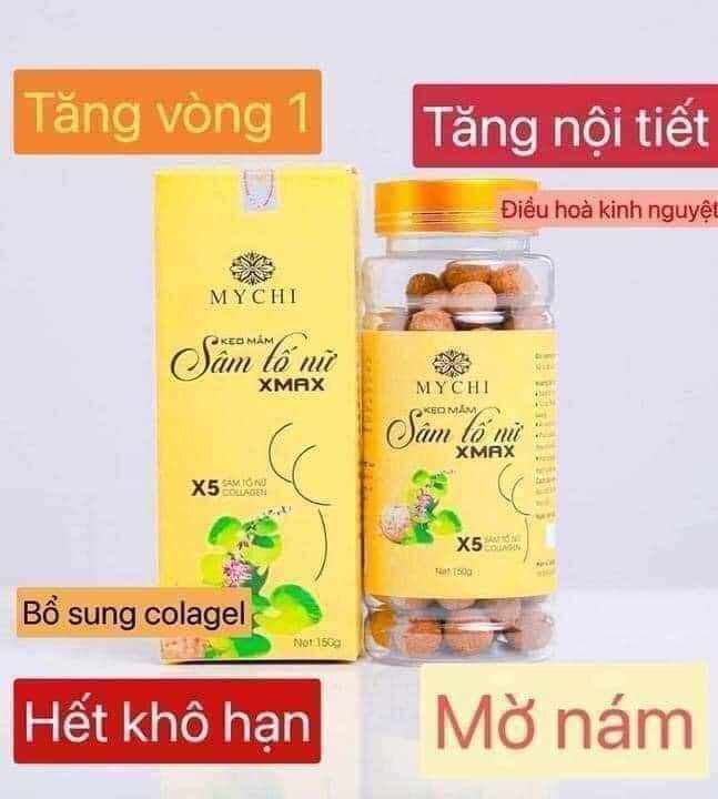 5 hộp Kẹo mầm Sâm Tố Nữ Xmax (tặng dây đo)