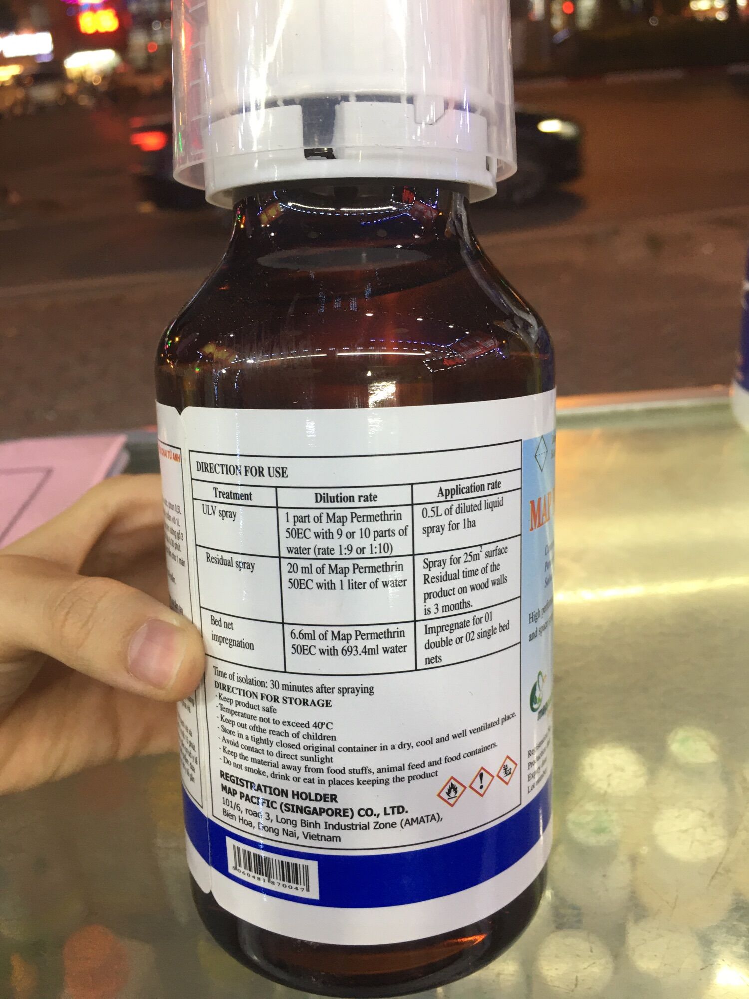 Thuốc diệt mỗi Permethrin 50EC (chai 500ml) - Nhập khẩu Anh Quốc