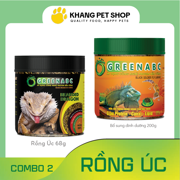 Thức ăn bò sát cho RỒNG ÚC, RỒNG RÂU - Bearded Dragon