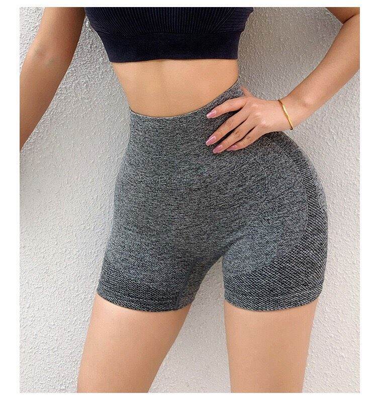 Quần dệt kim đùi tập gym yoga nữ
