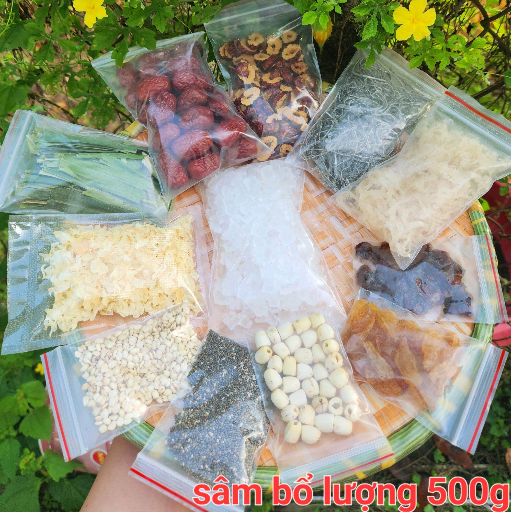 SÂM BỔ LƯỢNG 500G TẶNG DẦU CHUỐI
