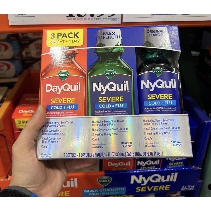 Siro Vicks DayQuil & NyQuil Cold & Flu Severe 1.06L