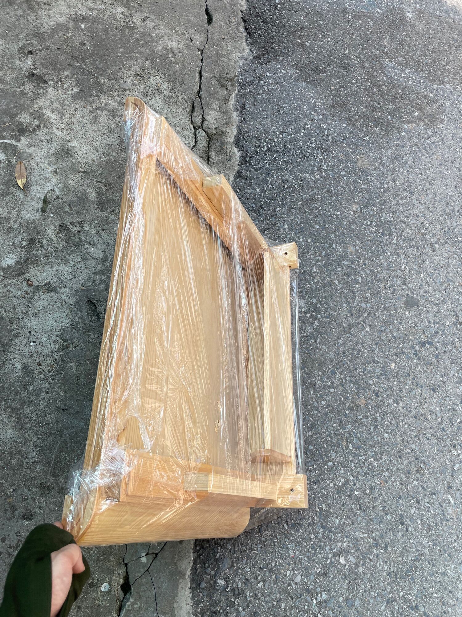 bàn thờ treo gỗ sồi kích thước 48x81