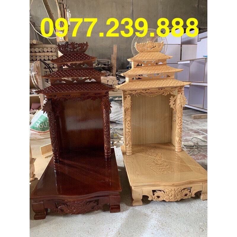 bàn thờ thần tài gỗ pomu 48cm