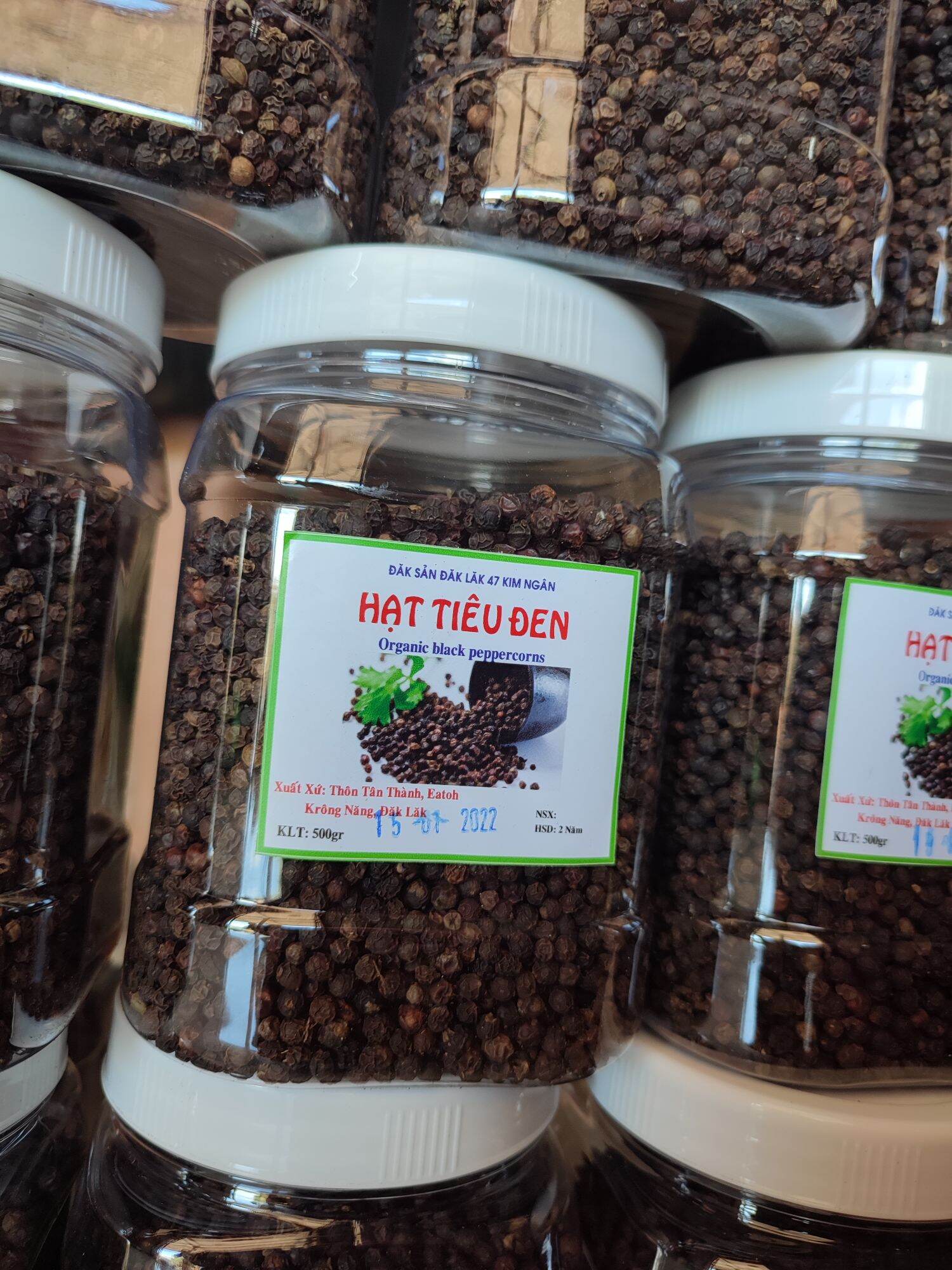 500gr hạt tiêu đen chín đỏ Đăk Lăk giá sỉ