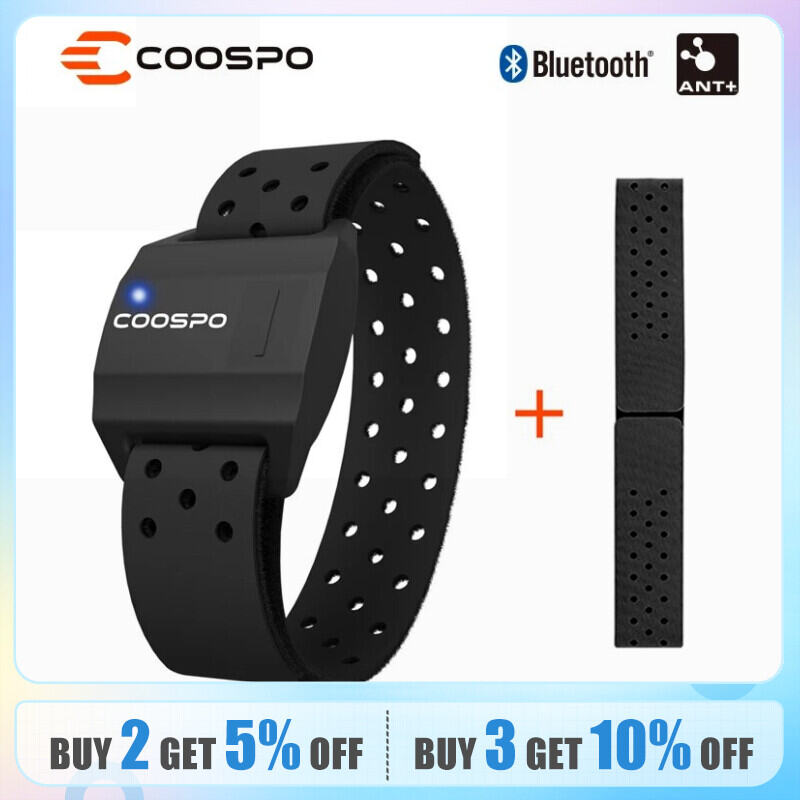 Coospo Quang Đo Nhịp Tim Băng Bluetooth 4.0 Ant + Tương Thích Theo Dõi Sức Khỏe Với Đánh Cảm Biến Dành Cho Garmin Wahoo Xe Đạp máy Tính