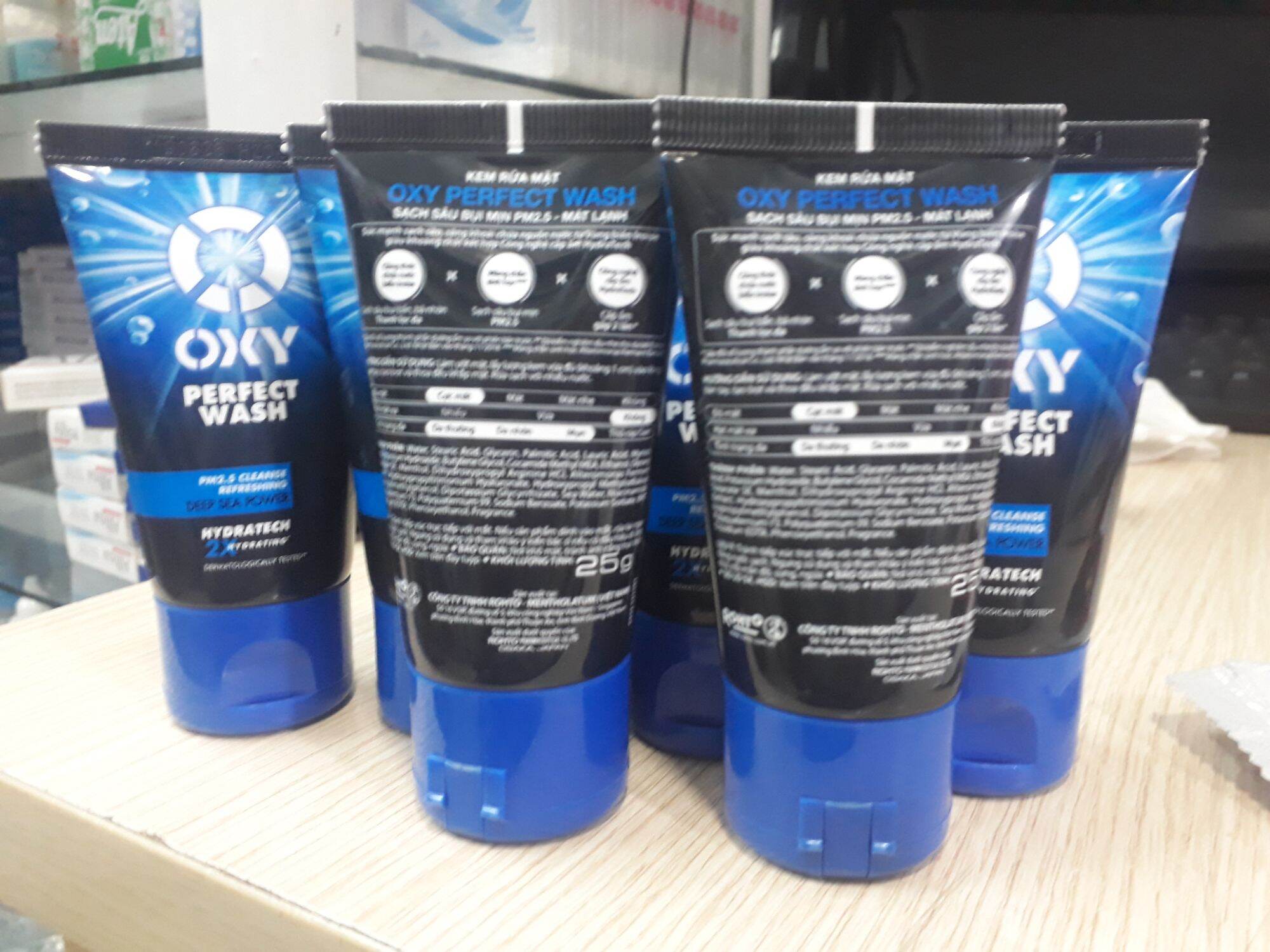 combo 4 tuýp sữa rửa mặt oxy perfect 25g