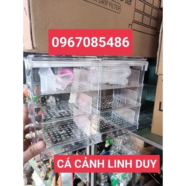 Dàn lọc mưa 3 tầng 45cm , dàn lọc mưa hồ cá 3 tầng , chất liệu mika siêu trong