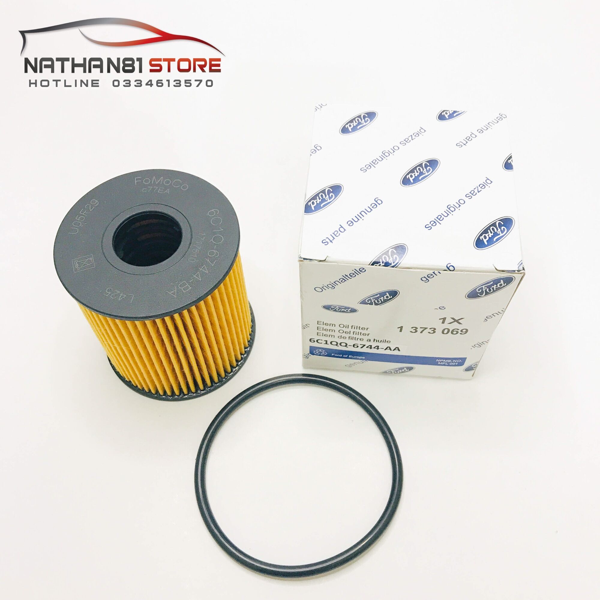 Lọc nhớt (lọc dầu) động cơ xe Ford Transit (Mã: 6C1Q6744AA/6C1Q6744BA /1373069)