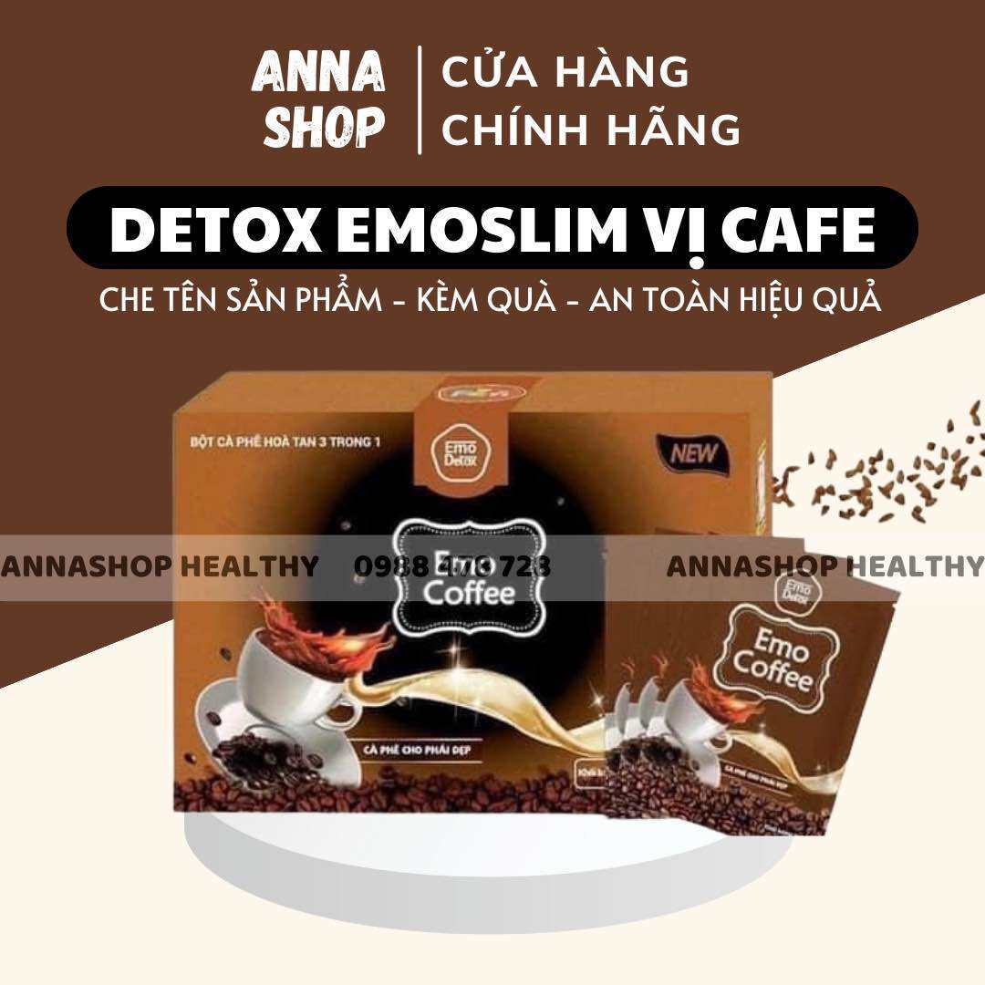 Best Seller Emo Coffee Giảm Cân Vị Cafe Dễ Uống giam mo bung, giam can an