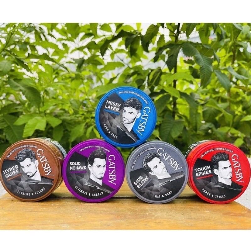 Sáp Vuốt Tóc Nam GATSBY đầy đủ 5 màu (75g)