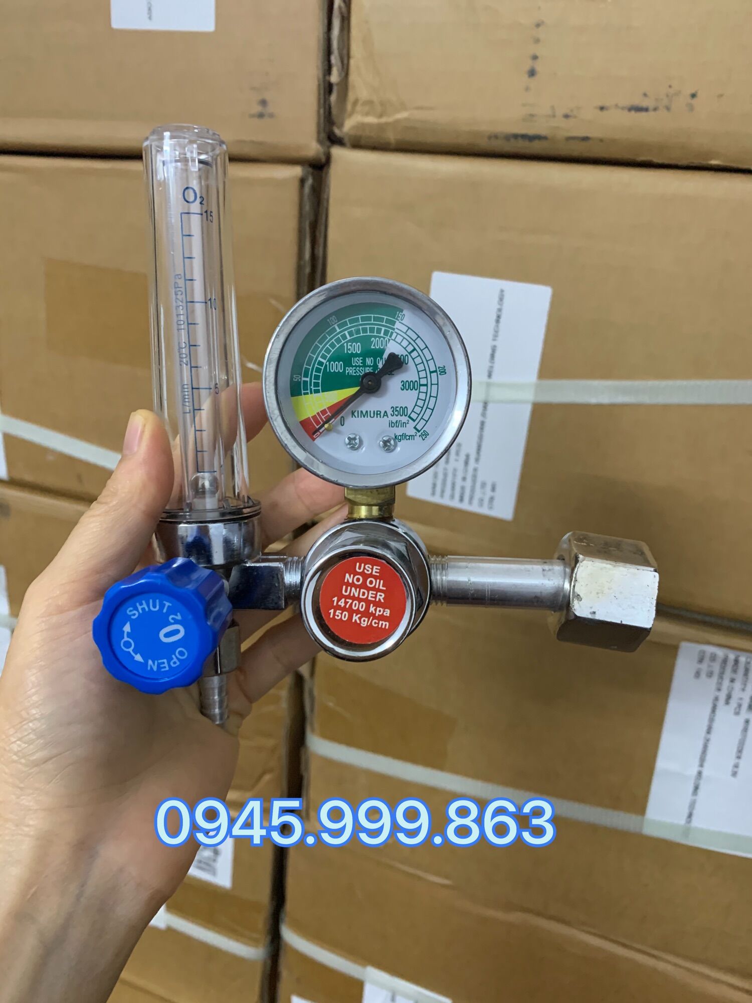 [ Chống Gỉ- Sẵn Hàng ] Đồng Hồ Khí Argon Mạ Crom Chống Hoen Gỉ