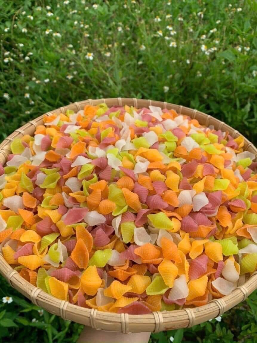 NUI SÒ RAU CỦ  1kg ( nui rau củ tự nhiên ) 🐚🐚