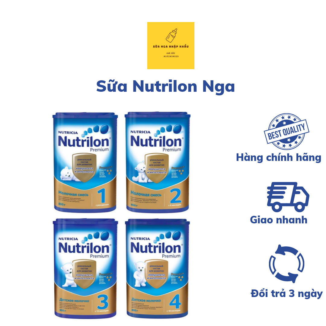 Sữa nutrilon nga đủ số1234, hộp 800g