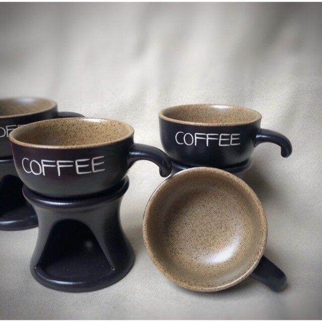 Bếp đun nóng cafe + Cốc ( Shop tặng thêm 1 Nến)