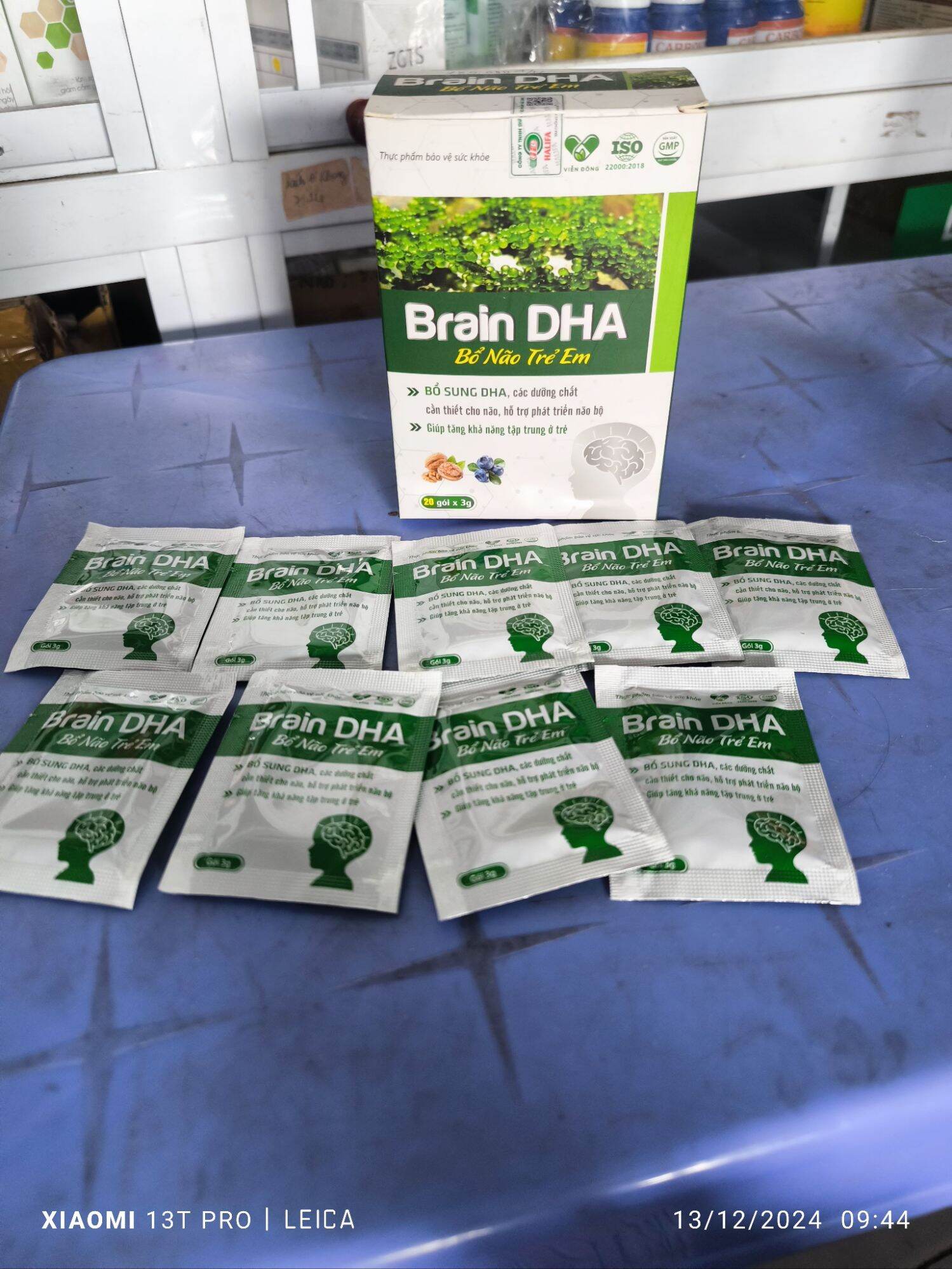 Cốm bổ não trẻ em Brain DHA H20goi