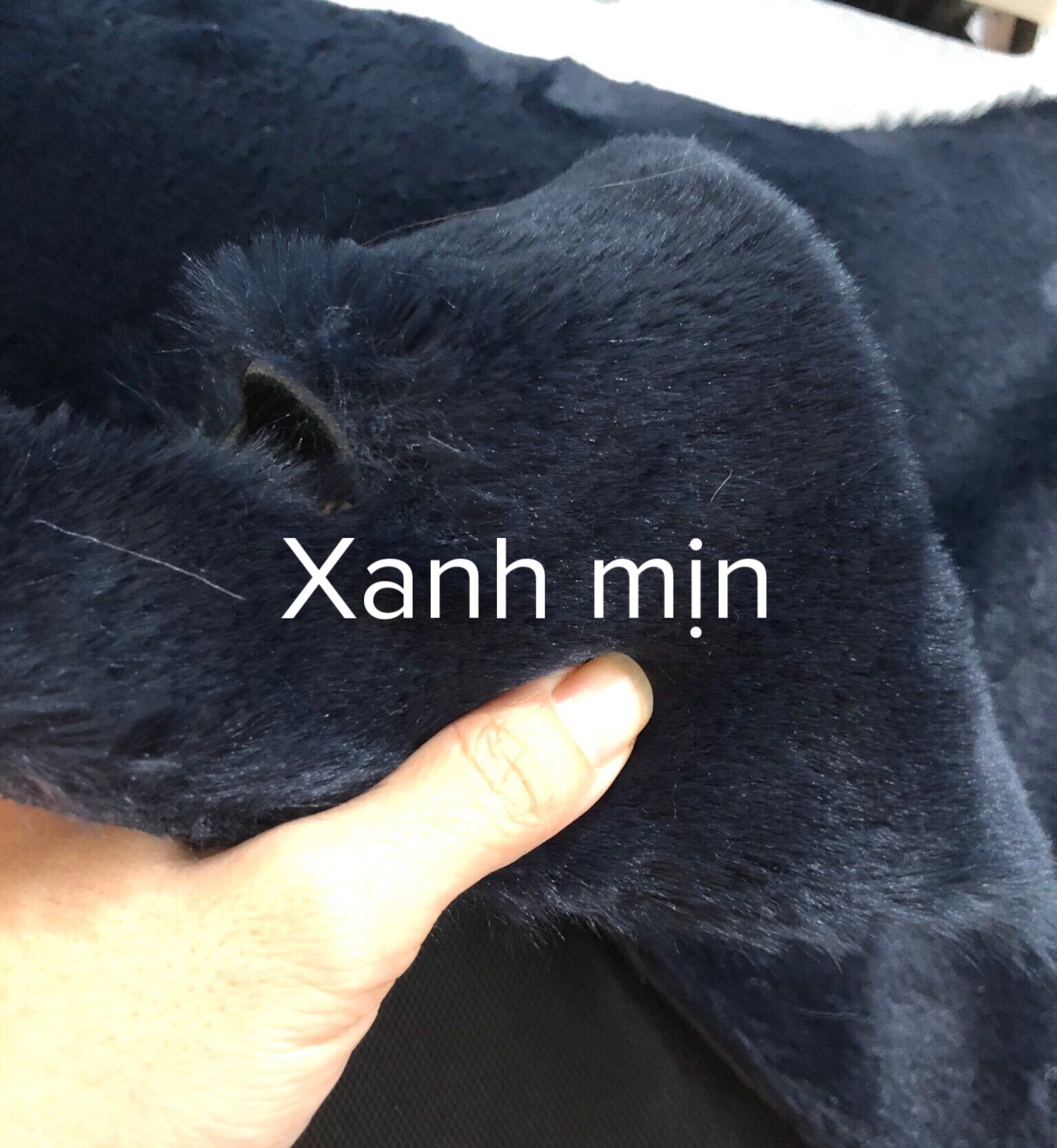 Thảm lông trải taplo - thảm taplo vios - xanh mịn