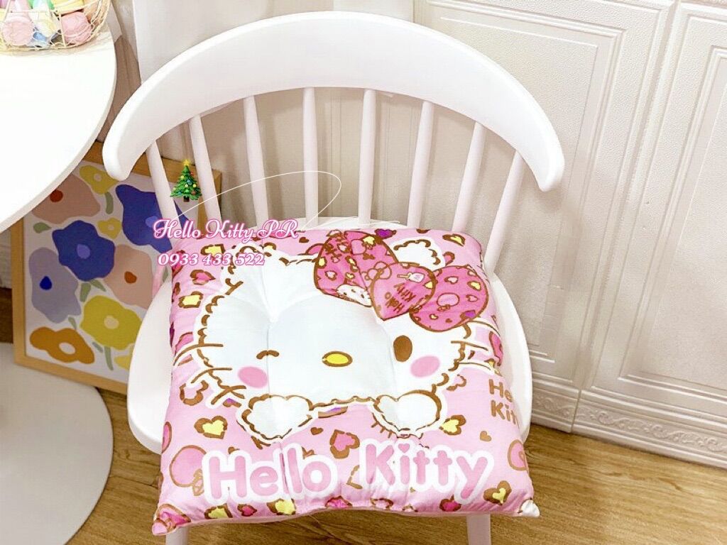 Gối tựa lưng, nệm lót ghế Hello Kitty - Doremon Doraemon