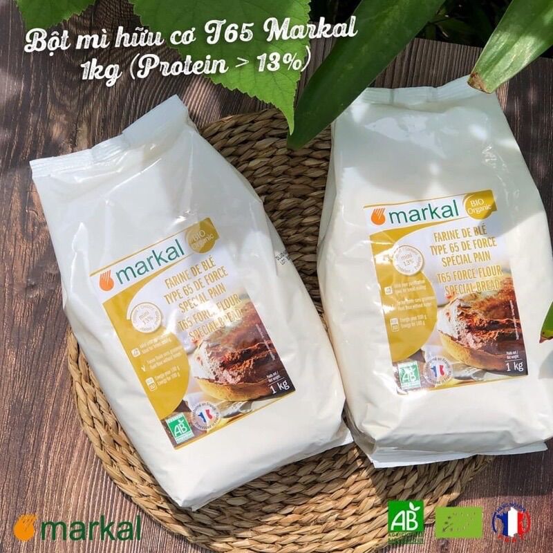 Bột mì hữu cơ markal t65 pháp
