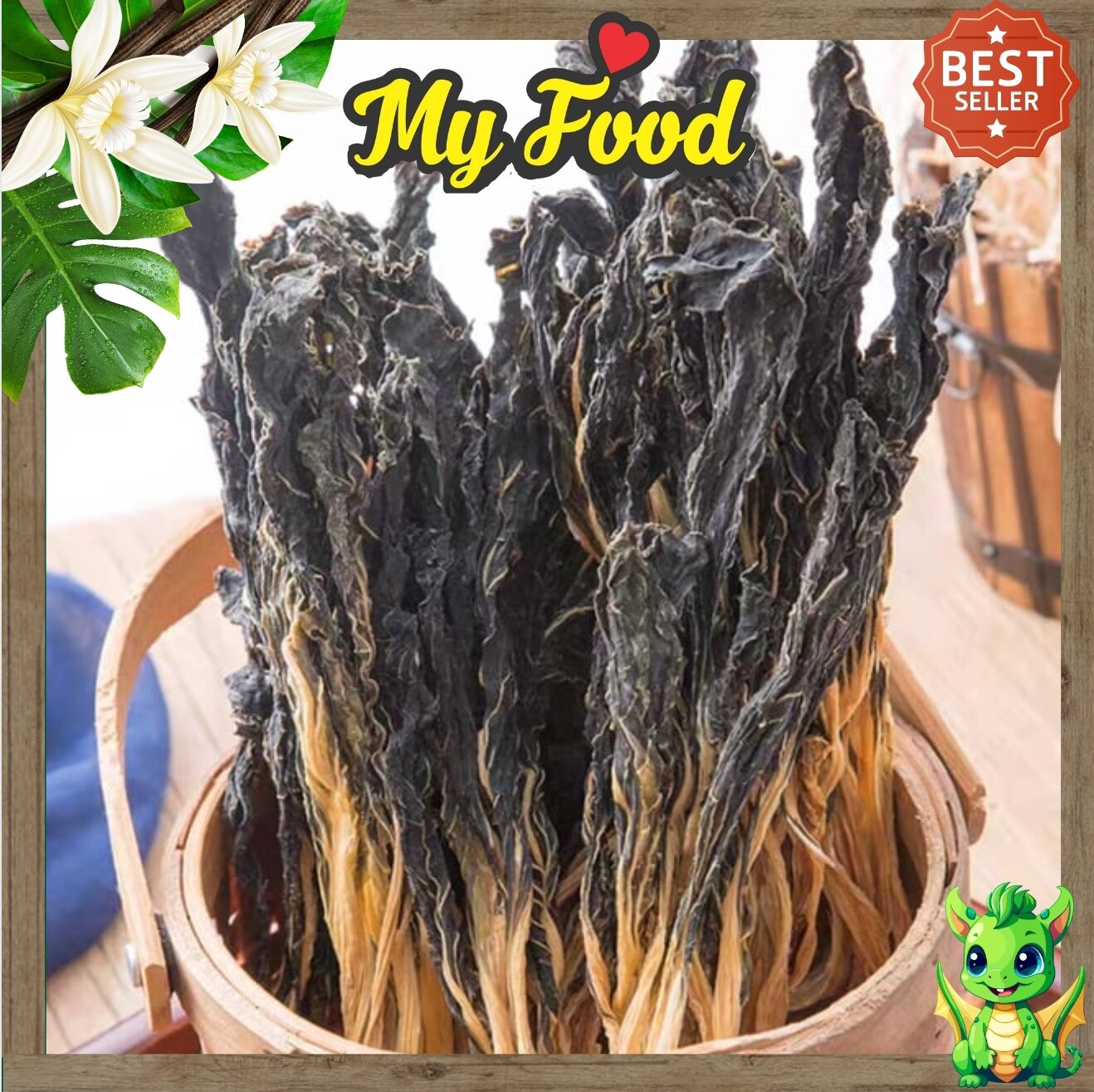 100g cải khô { cải bẹ trắng} nấu canh