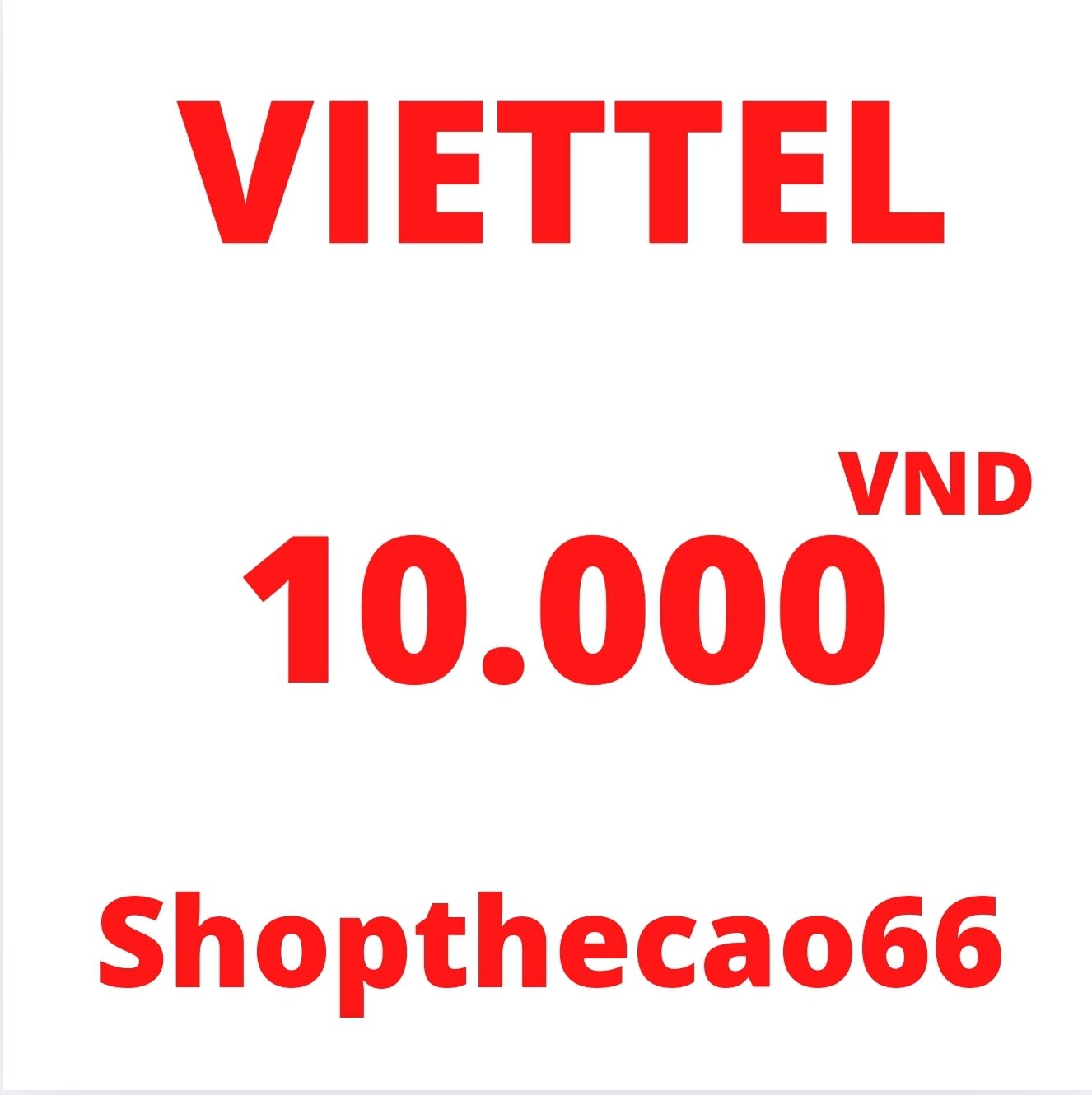 Viettel scratch card 10,000 VND