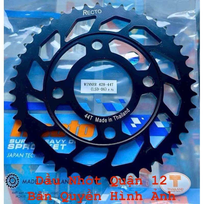 Honda Winner - Sonic - CBR150 Nhông 13T 14T 15T 16T 17T - Dĩa 36T 37T 38T 39T 40T 41T 42T 43T 44T 45T 46T Recto - Thailand