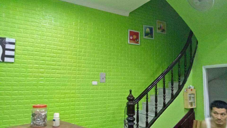 xốp dán tường giả gạch (kích thước 70*77)