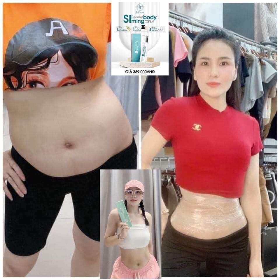 (Tặng Dây Thước Đo + Đai Siết Eo + Màng Ủ Sinh Nhiệt) Kem tan mỡ Sliming Body Cream