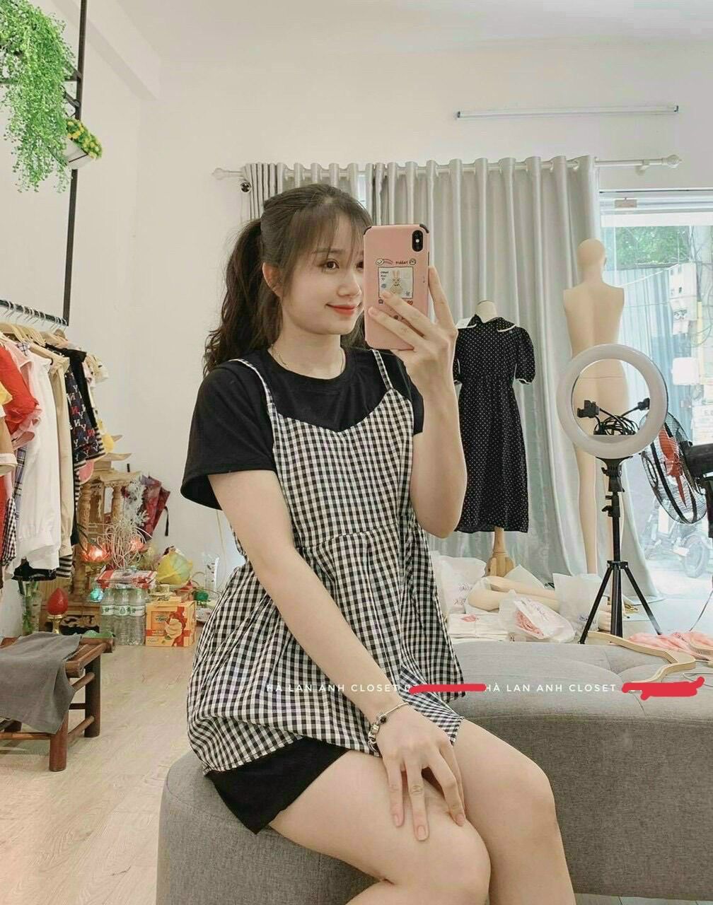 [HCM]Set Áo bầu và quần baby doll dễ thương