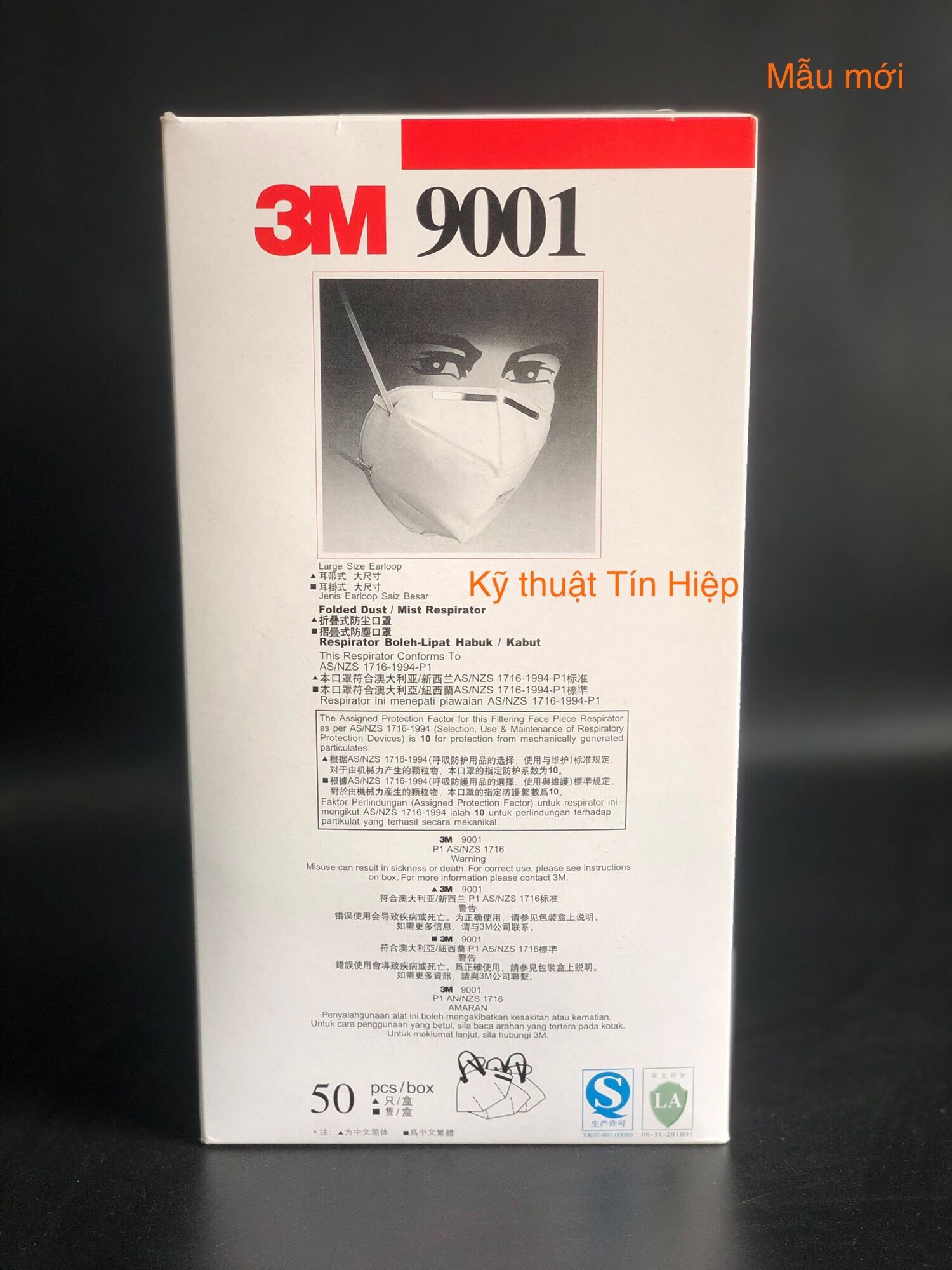 [Chính hãng] Hộp 50 cái khẩu trang 3M 9001 (9001A)
