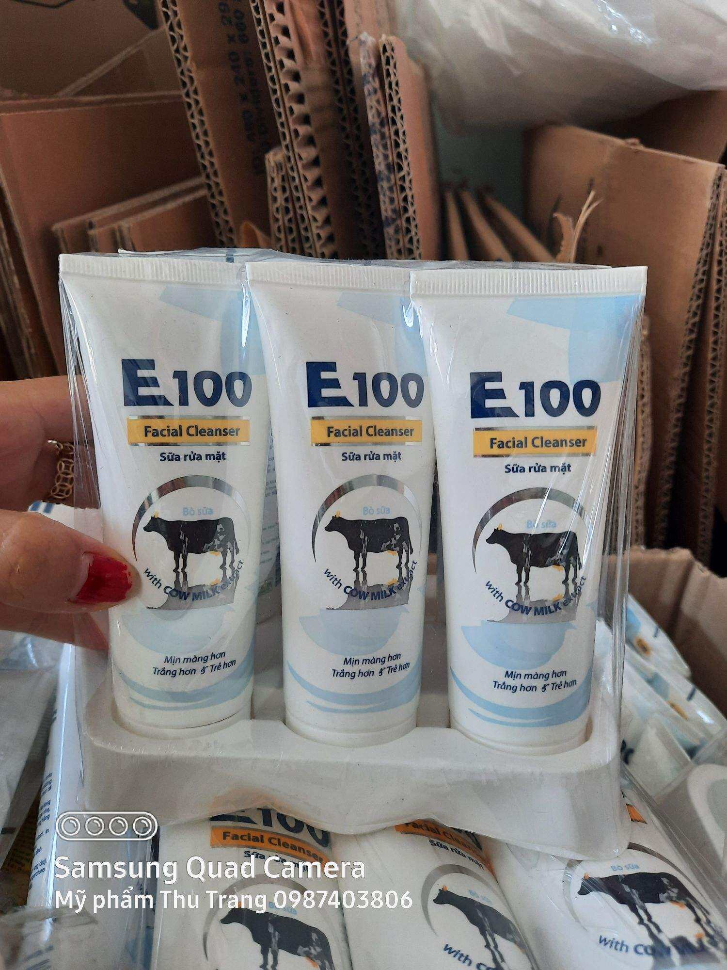 sỉ lốc 6 chai Sữa Rửa Mặt E100 con Bò nhỏ 50ml