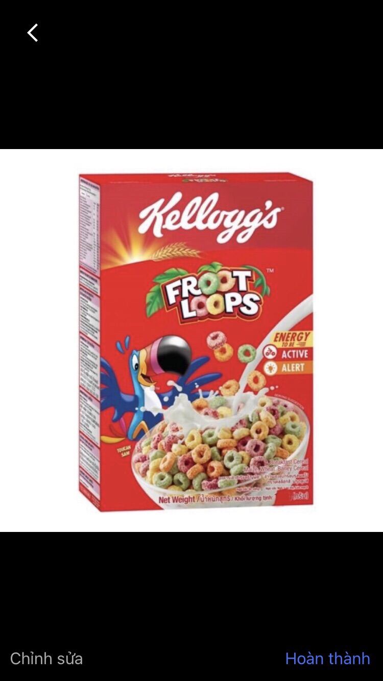 Ngũ cốc ăn sáng Kellogg's Froot Loops 150g