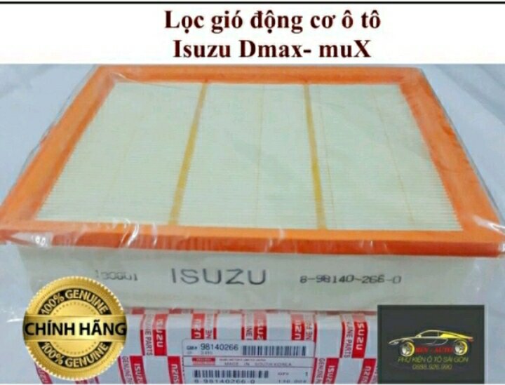 Lọc gió động cơ ô tô Isuzu Dmax- muX